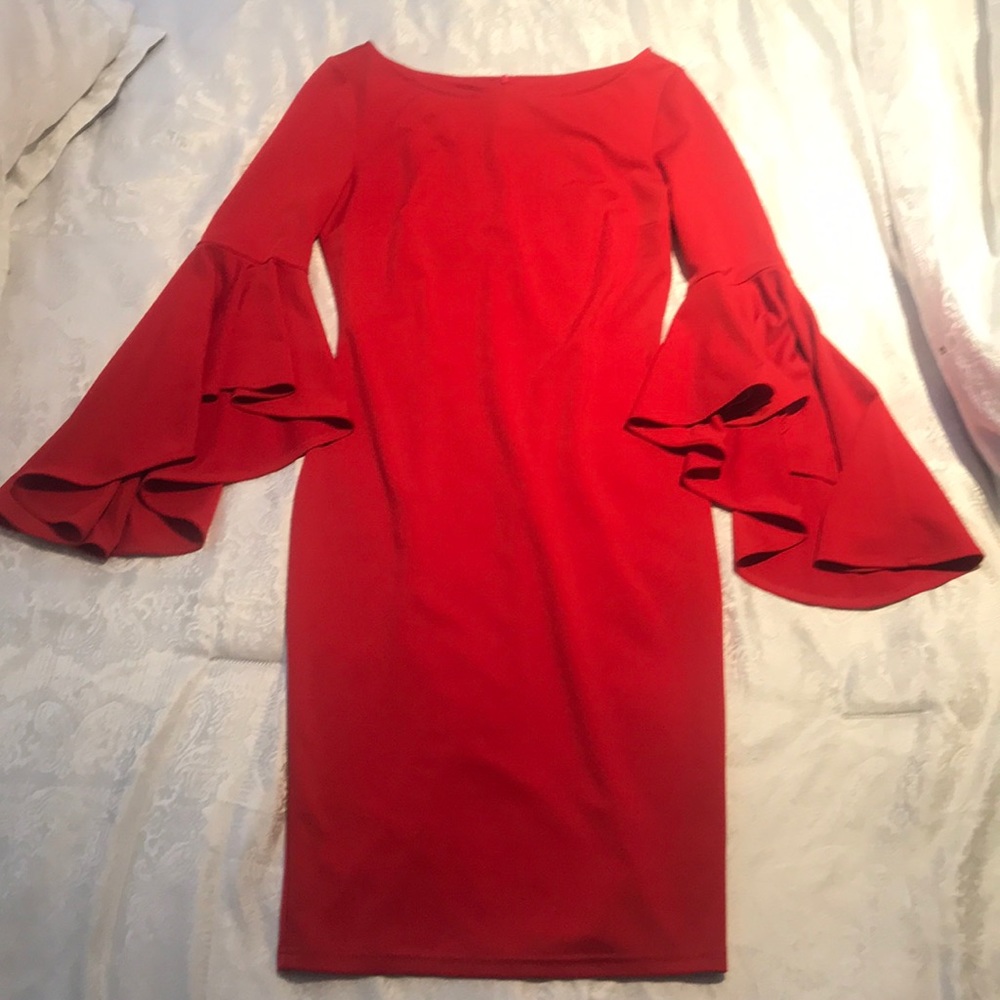 Red bodycon dress